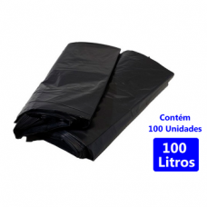 Sacos p/ Lixo Preto 100Lts Pacote c/ 100und