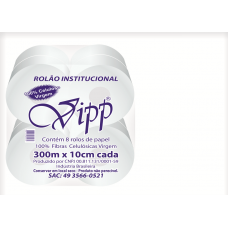Papel Higienico Vipp Rolão 300mts Fardo 8rolos