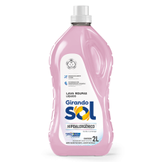 Detergente p/ Lavar Roupas Líquido  Hipoalergênico 2Lts - Girando Sol